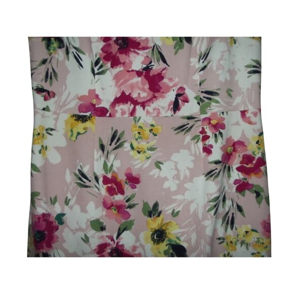 Apt 9 Dress Womens Size 18 Pink Floral Sleeveless Sheath midi below knee Spring - Picture 9 of 16